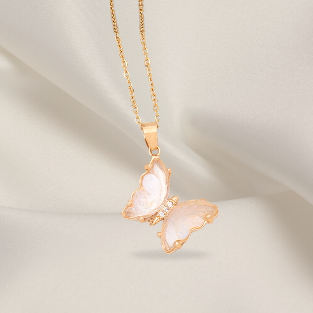 Butterfly wings | Gold Necklace