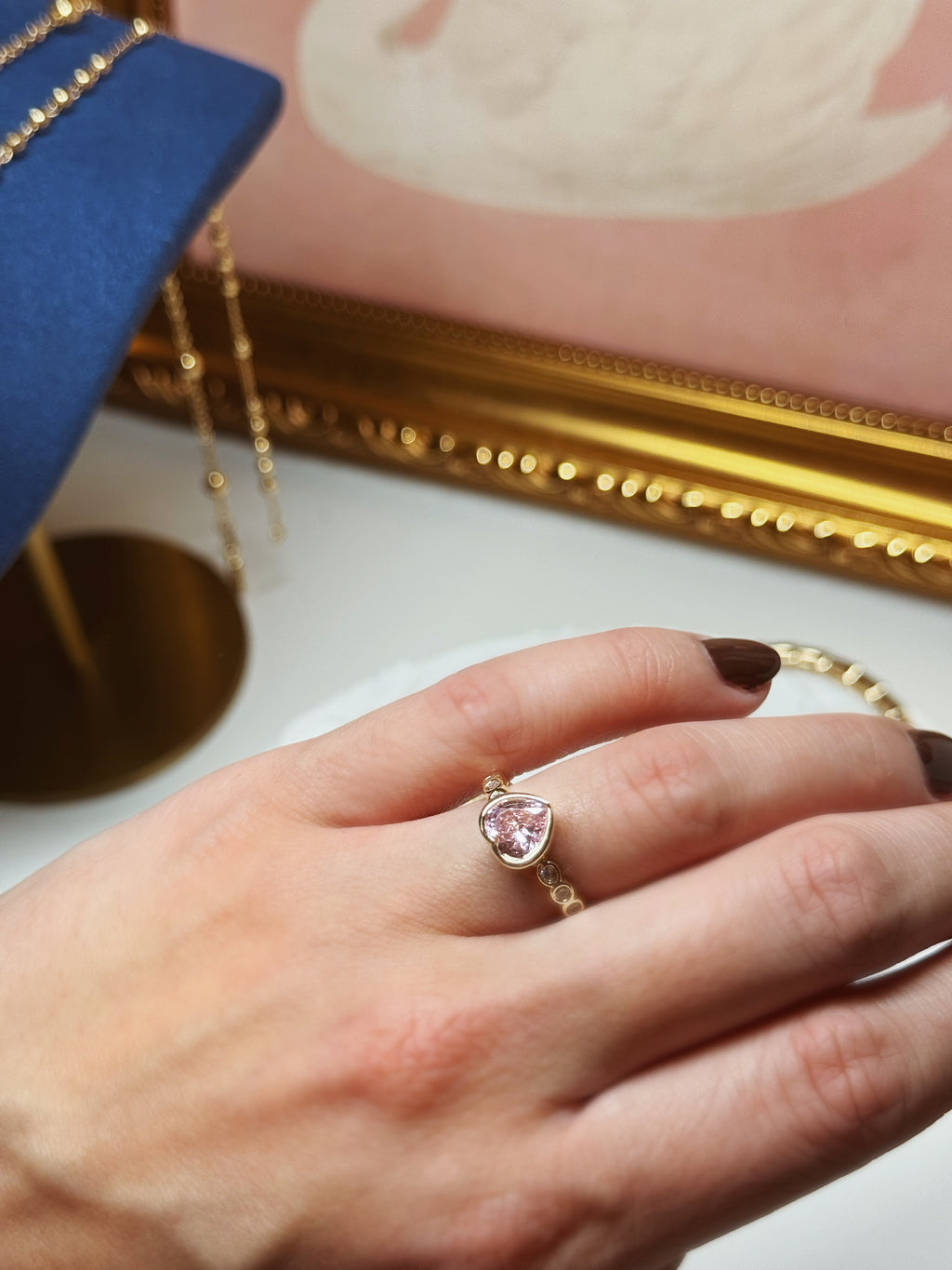 Heart shape Love Gold Ring