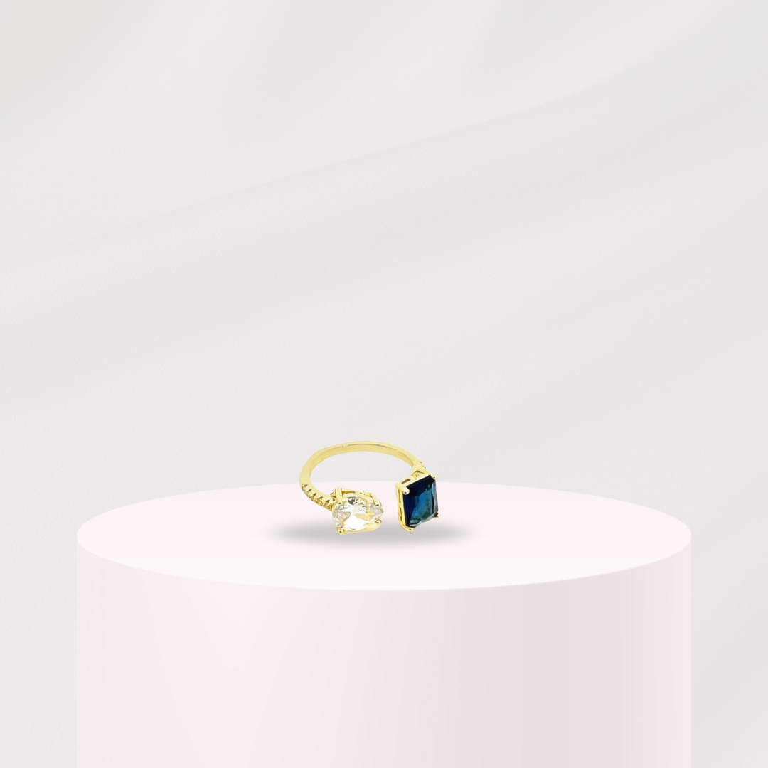 “Aurora waterdrop” | Gold Ring