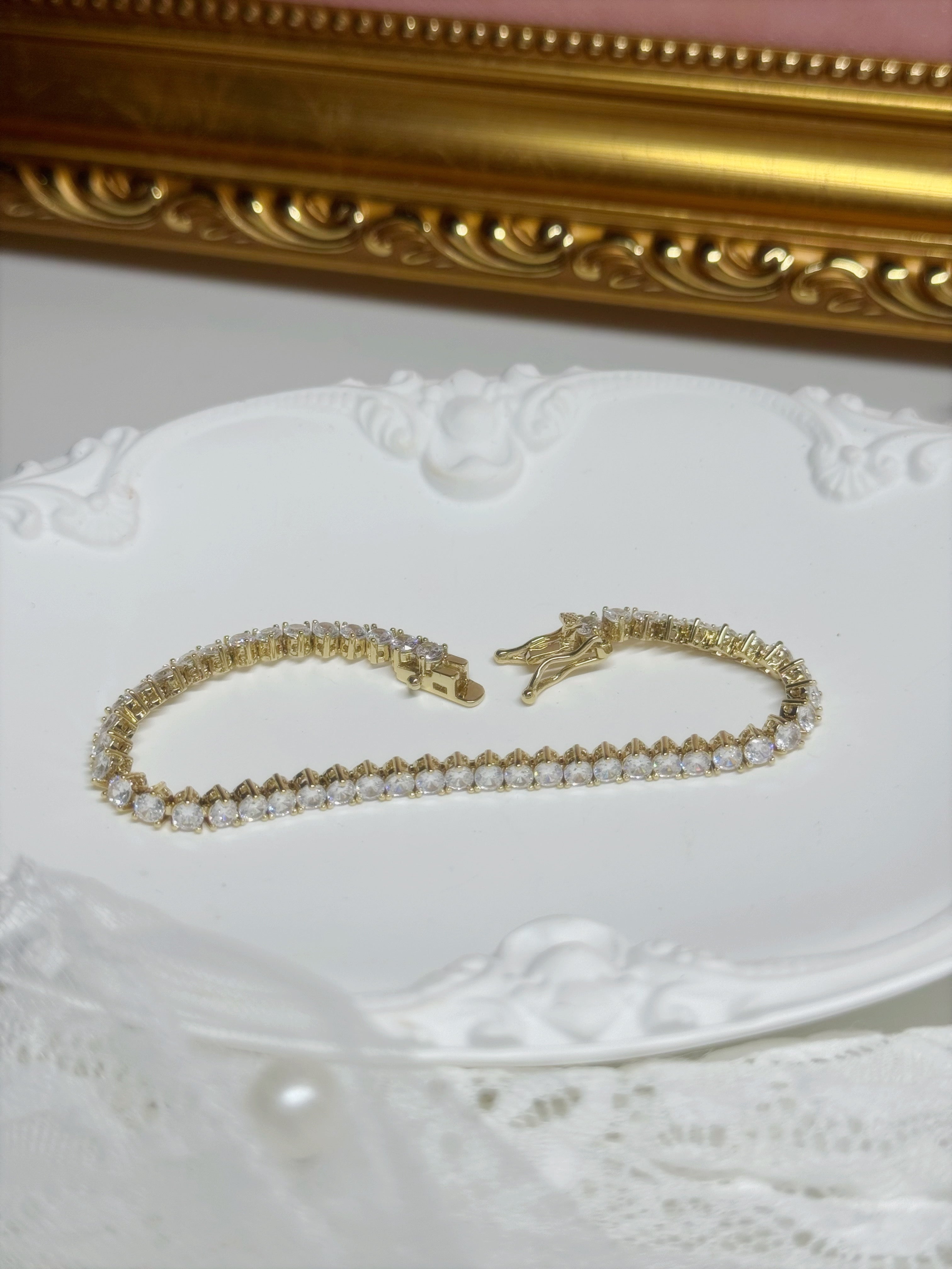 Teardrop CZ Tennis Bracelet