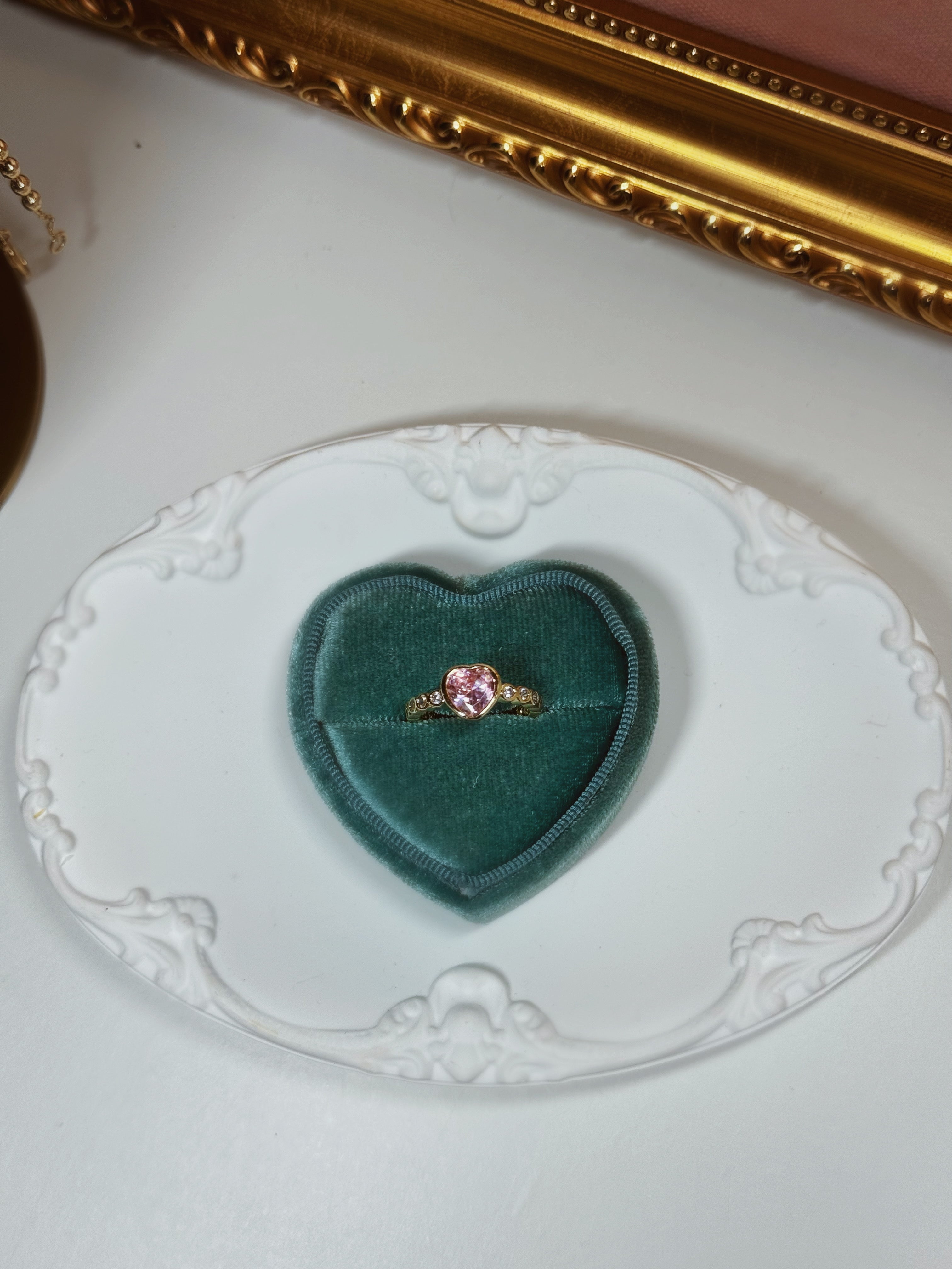 Heart shape Love Gold Ring