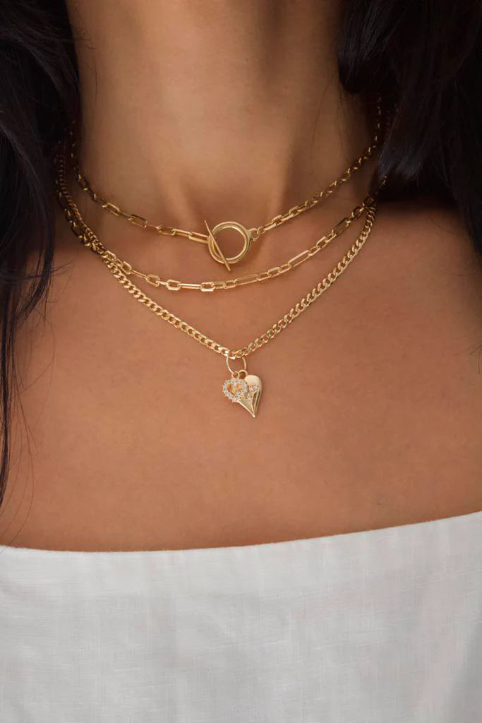 Gold Lock Necklace