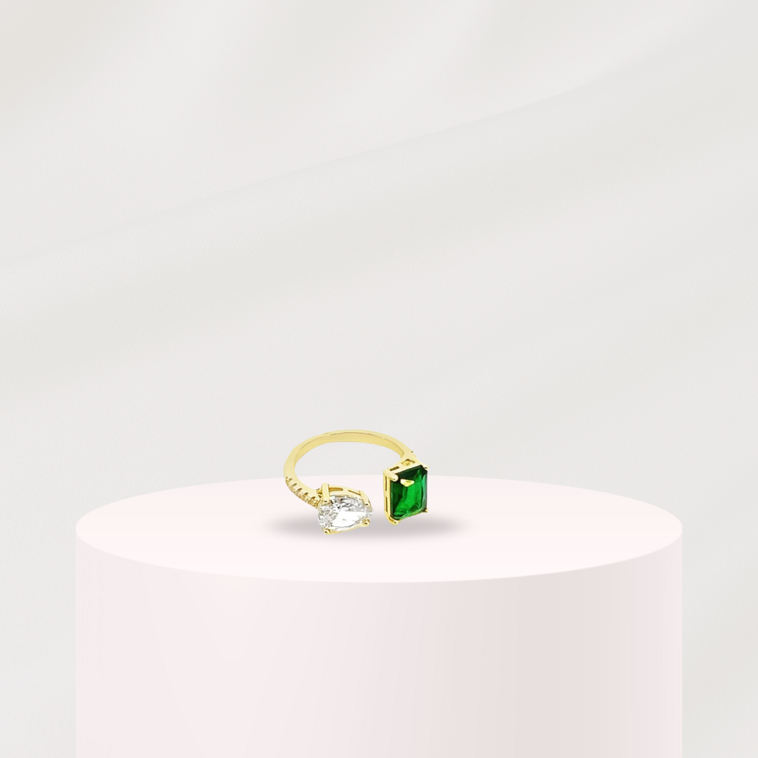 “Aurora waterdrop” | Gold Ring