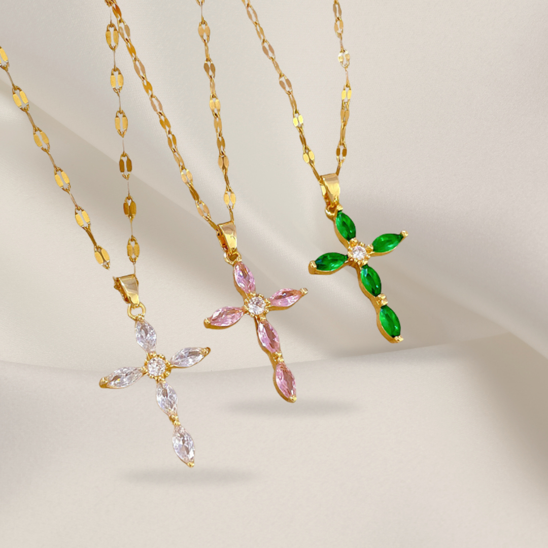 Eternity Cross | Gold Necklace