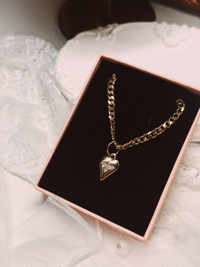 Classic Heart Box Chain Necklace