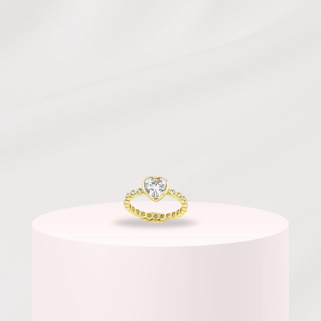 “Aurora heart” | Gold Ring