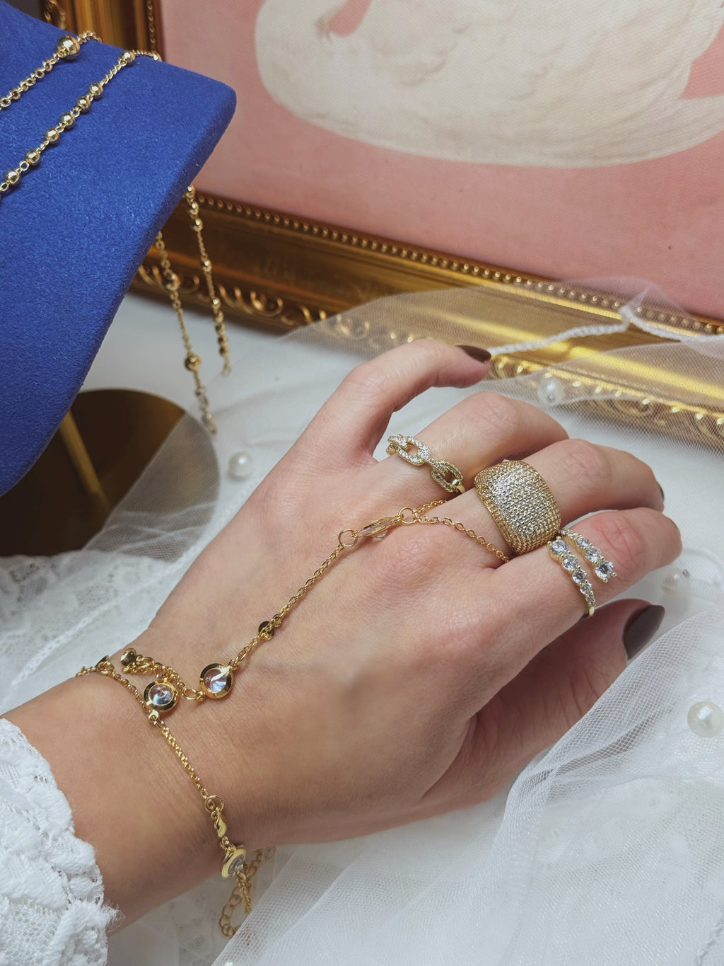 Dome Ring | Cz 18k pvd Gold