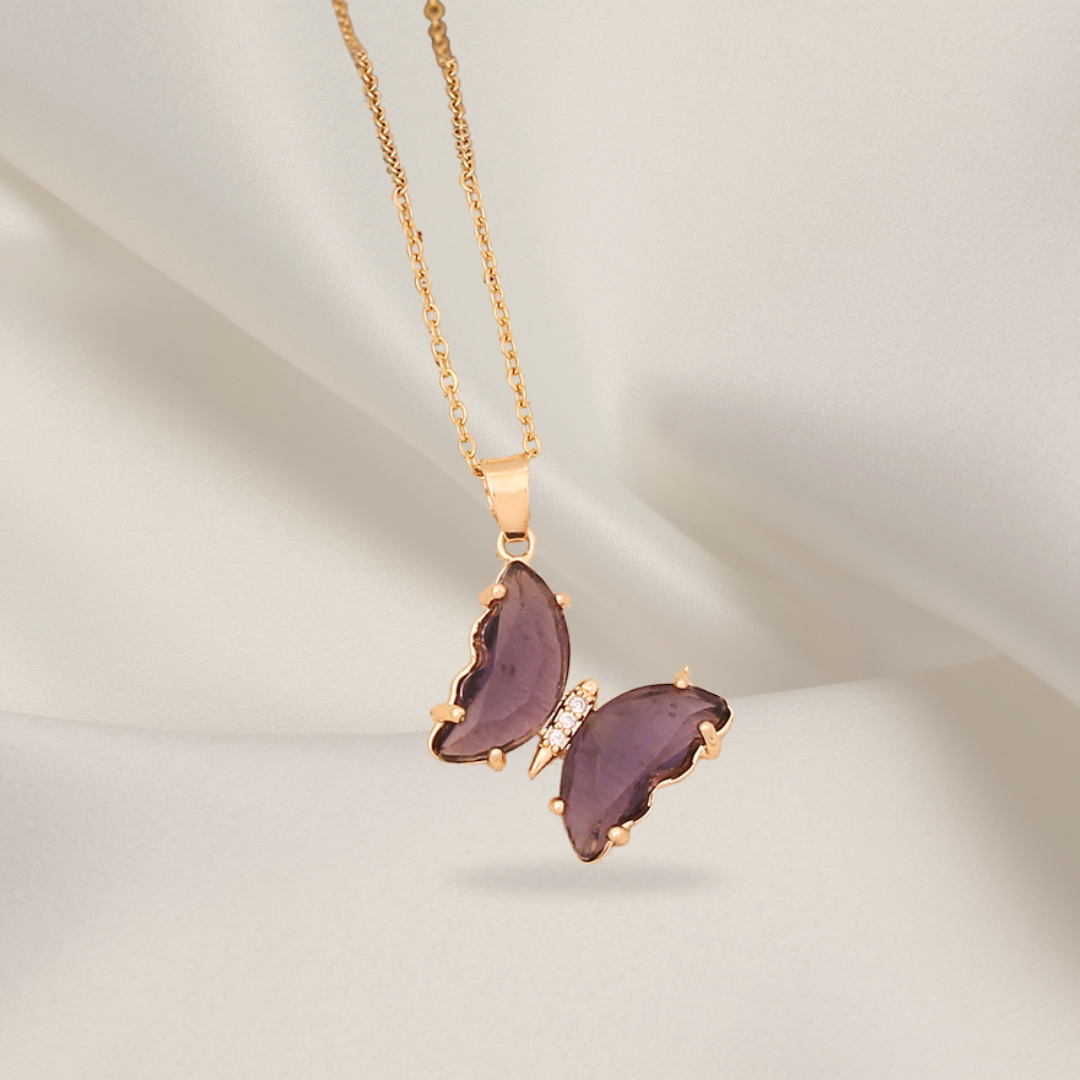 Butterfly wings | Gold Necklace