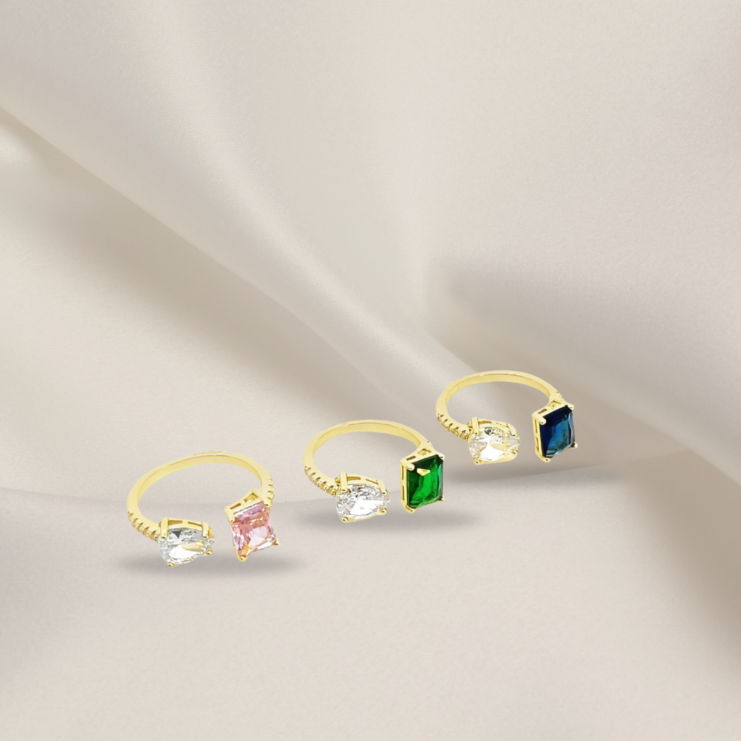 “Aurora waterdrop” | Gold Ring