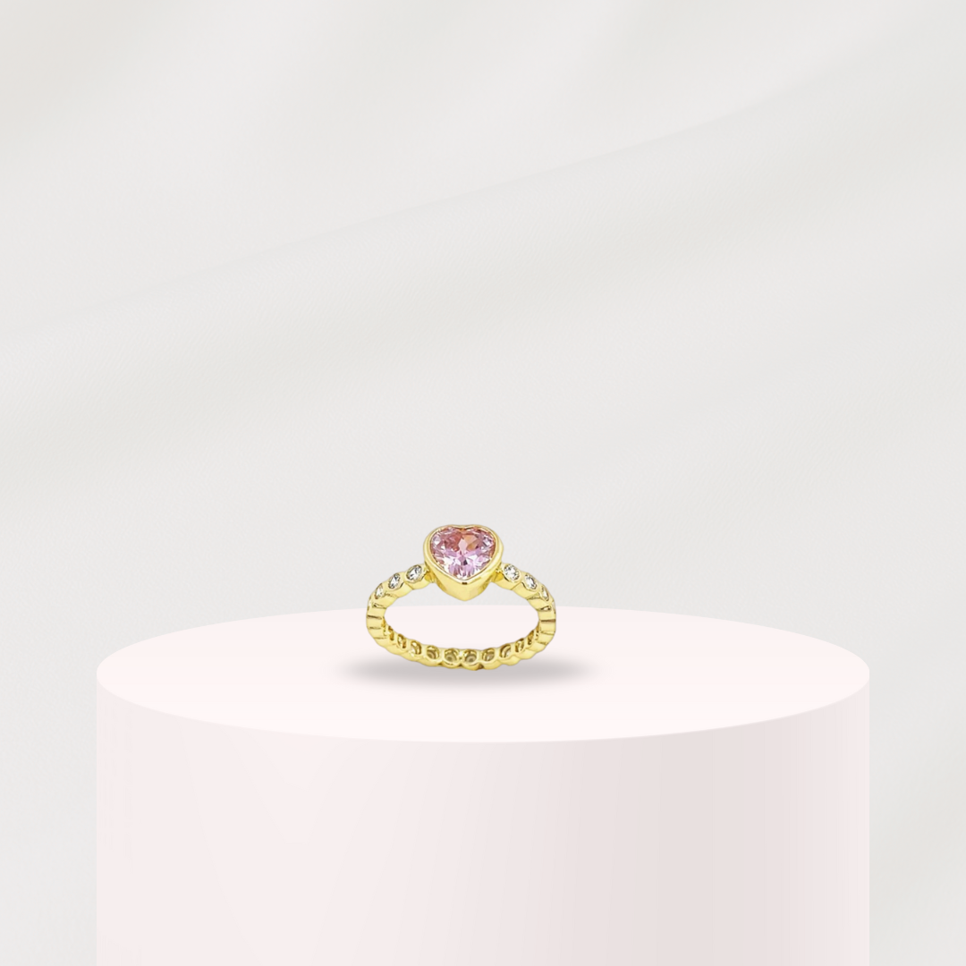 “Aurora heart” | Gold Ring